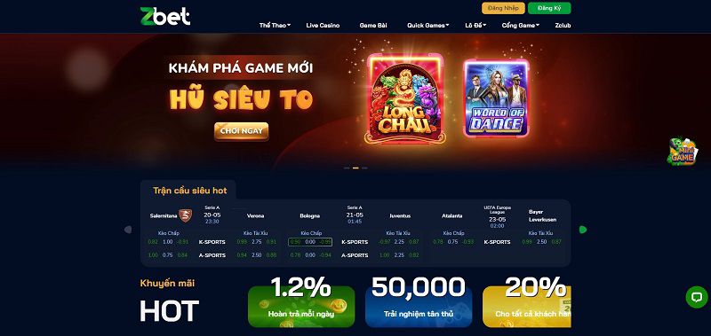 Các sản phẩm cá cược của ZBet